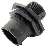 AMPHENOL SINE/TUCHEL RTS712N3P03 圆形连接器, 12尺寸 IP68/IP69K, Sealed Circular Connector, ecomate Aquarius Series, 锁紧螺母插座, 3 触点, 压接引脚-无触芯