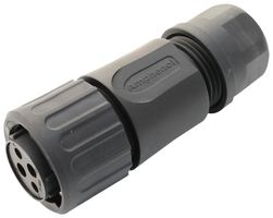AMPHENOL SINE/TUCHEL RTS6BS14N2S03 圆形连接器, 14尺寸 IP68/IP69K, Sealed Circular Connector, ecomate Aquarius Series, 直型插头, 4 触点, 压接插座-无触芯
