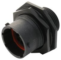 AMPHENOL SINE/TUCHEL RTS714N19P03 圆形连接器, 14尺寸 IP68/IP69K, Sealed Circular Connector, ecomate Aquarius Series, 锁紧螺母插座, 19 触点, 压接引脚-无触芯