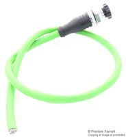 METZ CONNECT 142M2X20050 Sensor Cable, X-Code, Cat6a, M12 Receptacle, Free End, 8 Positions, 5 m, 16.4 ft