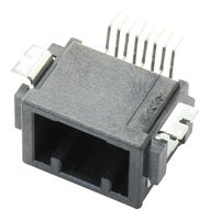 JST / JAPAN SOLDERLESS TERMINALS SM08B-CPTK-1A-TB 引脚针座, 线至板, 2 mm, 2 排, 8 触点, 表面安装直角, CPT