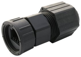 AMPHENOL LTW RCP-00BMMS-SLM7001 模块连接器, IP67, 尼龙外壳, 可现场安装, RJ45 插头, 1 x 1 (端口), 8P8C, IP67, 电缆安装