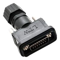 AMPHENOL LTW SDB-15BMMA-SL7001 D Sub Connector, IP67, Standard, Plug, 15 Contacts, DA, Solder Cup