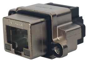 AMPHENOL COMMUNICATIONS SOLUTIONS MRJR538101 模块连接器, RJ45 插座, 1 x 1 (端口), 8P8C, Cat5, 面板安装