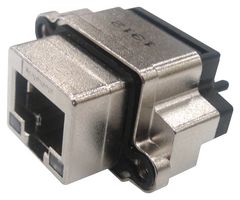AMPHENOL COMMUNICATIONS SOLUTIONS MRJR54810F 模块连接器, RJ45 插座, 1 x 1 (端口), 8P8C, Cat5, 面板安装