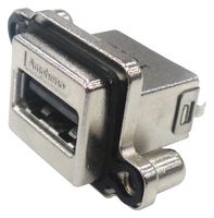 AMPHENOL COMMUNICATIONS SOLUTIONS MUSBRA51130 密封连接器, USB, USB A, USB 2.0, 插座, 4路, 面板安装, IP67