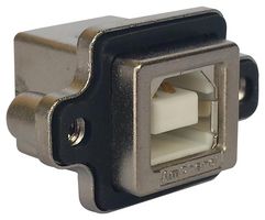 AMPHENOL COMMUNICATIONS SOLUTIONS MUSBD111M0 密封连接器, USB, USB B, USB 2.0, 插座, 4路, 面板安装, IP67