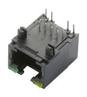 AMPHENOL COMMUNICATIONS SOLUTIONS RJE37-188-0410 Modular Connector, RJ45 Jack, 1 x 1 (Port), 8P8C, Through Hole Mount