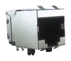 AMPHENOL COMMUNICATIONS SOLUTIONS RJE56-188-1410 模块连接器, RJ45 插座, 1 x 1 (端口), 8P8C, 通孔安装