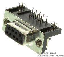 AMPHENOL COMMUNICATIONS SOLUTIONS L77SDE09SA4CH4R D-Sub 连接器, DB9, 标准, 插座, 9 触点, DE, 焊接