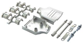AMPHENOL COMMUNICATIONS SOLUTIONS L17DTZK09K D Sub Backshell, DTZK, DE, 180°, Zinc Body