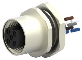 TE CONNECTIVITY T4171310405-001 传感器电缆, 编码B, M12 插座, 自由线端, 5路, 200 mm, 7.87 "