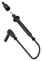 MULTICOMP PRO 76-047 Test Tip Probe, Test Tip Probe, 4mm Right Angle Banana Plug, Shrouded, 3.3 ft, 1 m, Black, 36 A