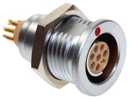CAMDENBOSS CCB2S1/08 圆形连接器, IP68, Standard Circular Connector, CamCirc CCB Series, 面板安装插座, 8 触点, 焊接插座, 推挽
