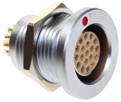 CAMDENBOSS CCB4S1/19 圆形连接器, IP68, Standard Circular Connector, CamCirc CCB Series, 面板安装插座, 19 触点, 焊接插座, 推挽