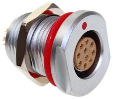 CAMDENBOSS CCM3S1/10 圆形连接器, IP68, Standard Circular Connector, CamCirc CCM Series, 面板安装插座, 10 触点, 焊接插座, 推挽