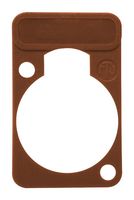 NEUTRIK DSS-BROWN Connector Accessory, Brown, Lettering Plate, Neutrik etherCON Series Connectors, etherCON