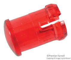 VCC / VISUAL COMMUNICATIONS COMPANY CLB300RTP LED Lens, Fresnel Lens, Red, 7.11 mm, Round, PC (Polycarbonate)