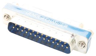 L-COM DGB25M D Sub Connector Adapter, Standard D Sub, Plug, 25 Ways, Standard D Sub, Plug, 25 Ways