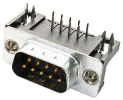 AMPHENOL COMMUNICATIONS SOLUTIONS 6E17C009PAJ121 D Sub Connector, DB9, Standard, Plug, 600000000000000000, 9 Contacts, DE, Solder