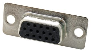 HARTING 09561517500 D Sub Connector, HD15, High Density, Receptacle, 15 Contacts, DE, Solder