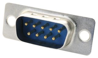 L-COM SD9P D-Sub 连接器, 焊接杯, 标准, 插头, 9 触点, DE, 焊接杯