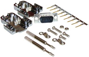 MULTICOMP MCD8E09MC-KIT D-Sub 连接器, DB9, 标准, 插头, 9 触点, DE, 压接