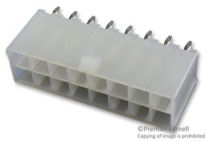 MOLEX 39-28-1163 引脚针座, 电源, 线至板, 4.2 mm, 2 排, 16 触点, 通孔直型, Mini-Fit Jr. 5566
