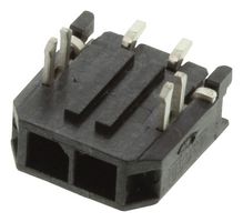 MOLEX 43650-0209 Pin Header, Wire-to-Board, 3 mm, 1 Rows, 2 Contacts, Surface Mount Right Angle