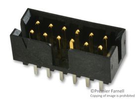 MOLEX 87831-1241 引脚针座, 线至板, 2 mm, 2 排, 12 触点, 通孔直型, Milli-Grid 87831