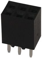 TE CONNECTIVITY - AMP 5-534206-3 PCB插座, 板至板, 2.54 mm, 2 排, 6 触点, 通孔安装, AMPMODU Mod II