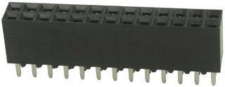 TE CONNECTIVITY - AMP 6-534206-3 PCB插座, 板至板, 2.54 mm, 2 排, 26 触点, 通孔安装, AMPMODU Mod II
