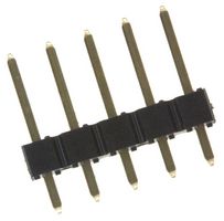 AMPHENOL COMMUNICATIONS SOLUTIONS 68000-105HLF 引脚针座, 板至板, 2.54 mm, 1 排, 5 触点, 通孔安装, FCI BergStik II 68000