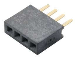 GCT BD080-04-A-0230-L-D PCB插座, 顶部入口, 板至板, 1.27 mm, 1 排, 4 触点, 通孔安装, BD080