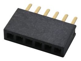GCT BD080-06-A-0230-L-D PCB插座, 顶部入口, 板至板, 1.27 mm, 1 排, 6 触点, 通孔安装, BD080