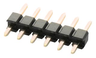 GCT BG030-06-A-0450-0300-N-G Pin Header, Board-to-Board, 2.54 mm, 1 Rows, 6 Contacts, Through Hole Straight, BG030