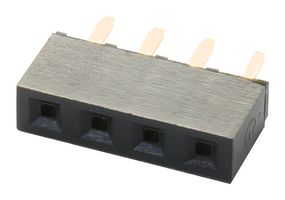 GCT BG095-04-A-N-D PCB插座, 顶部入口, 板至板, 2.54 mm, 1 排, 4 触点, 通孔安装, BG095
