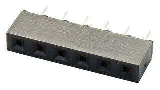 GCT BG095-06-A-N-D PCB插座, 顶部入口, 板至板, 2.54 mm, 1 排, 6 触点, 通孔安装, BG095