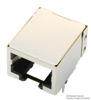 AMPHENOL COMMUNICATIONS SOLUTIONS RJE051AA1310 Modular Connector, Modular Jack, 1 x 1 (Port), 10P10C, Cat3, Through Hole Mount