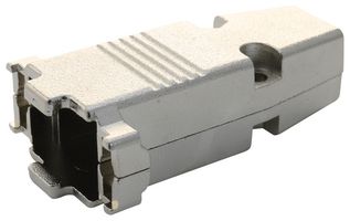 L-COM SDC9AG 连接器后壳, D Sub, DE, 180°, 锌合金主体