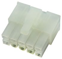 MOLEX 39-01-2100 连接器外壳, 拉片, UL 94V-2, Mini-Fit Jr. 5557 Series, 插座, 10 路, 4.2 mm