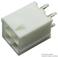MOLEX 39-29-6048 引脚针座, 线至板, 4.2 mm, 2 排, 4 触点, 通孔直型, Mini-Fit Jr. 5566 Series