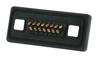 HARTING 09675096715 D Sub Connector, IP67, DB9, Standard, Receptacle, 9 Contacts, DE, Solder Cup