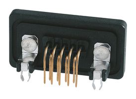 HARTING 09675096758 D Sub Connector, IP67, Right Angle, DB9, Standard, Receptacle, 9 Contacts, DE, Solder