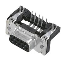 HARTING 09661526611 D-Sub 连接器, 直角, 标准, 插座, 9 触点, DE, 焊接