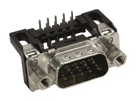 HARTING 09651226803 D-Sub 连接器, 直角, 标准, 插头, 9 触点, DE, 焊接