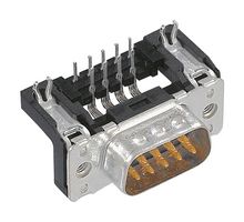 HARTING 09651627812 D Sub Connector, Right Angle, DB9, Standard, Plug, 9 Contacts, DE, Solder