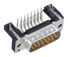 HARTING 09661626812 D Sub Connector, Right Angle, DB9, Standard, Plug, 9 Contacts, DE, Solder
