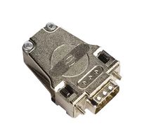 HARTING 09670090344 D Sub Backshell, DE, 180°, Metal Body