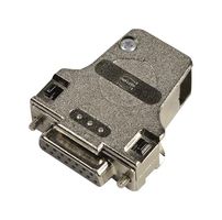 HARTING 09670150334 D Sub Backshell, DA, 45°, Metal Body